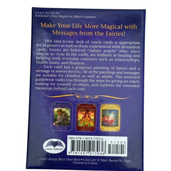 Magical Messages Fairies Oracle Cards Doreen Virtue OOP Unused Collector - Picture 3 of 6